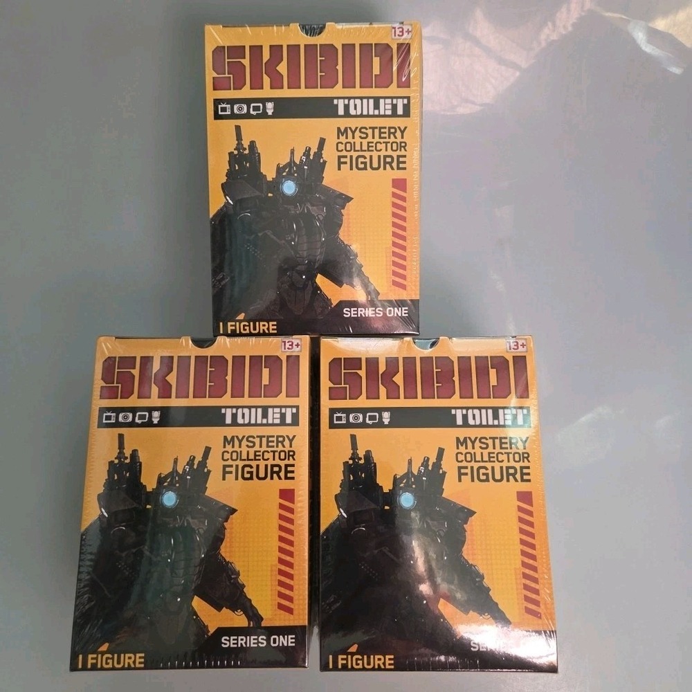 SKIBIDI‎ TOILET Mystery Collector Figures Bundle Of 3 Boxes New And Sealed